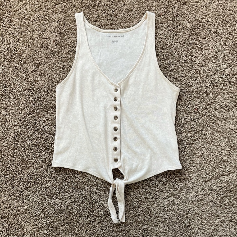 AMERICAN EAGLE White Tank Top **NEED GONE**